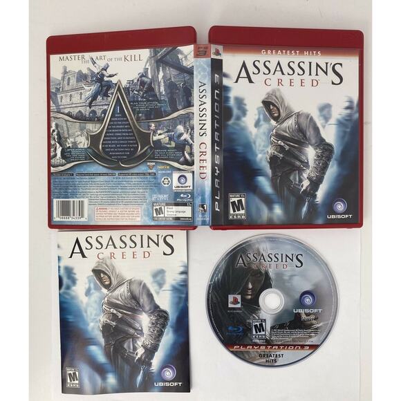 SET LOT Assassins Creed 1 2 3 & Brotherhood PLAYSTATION 3 PS3 COMPLETE - TESTED - Picture 2 of 5